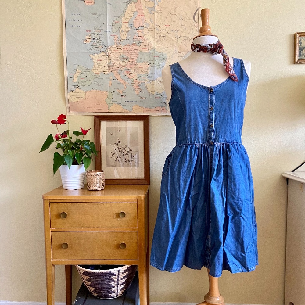 ASOS Blue Button Front Mini by Jacqueline de Yong